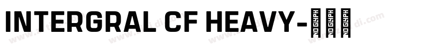 INTERGRAL CF HEAVY字体转换